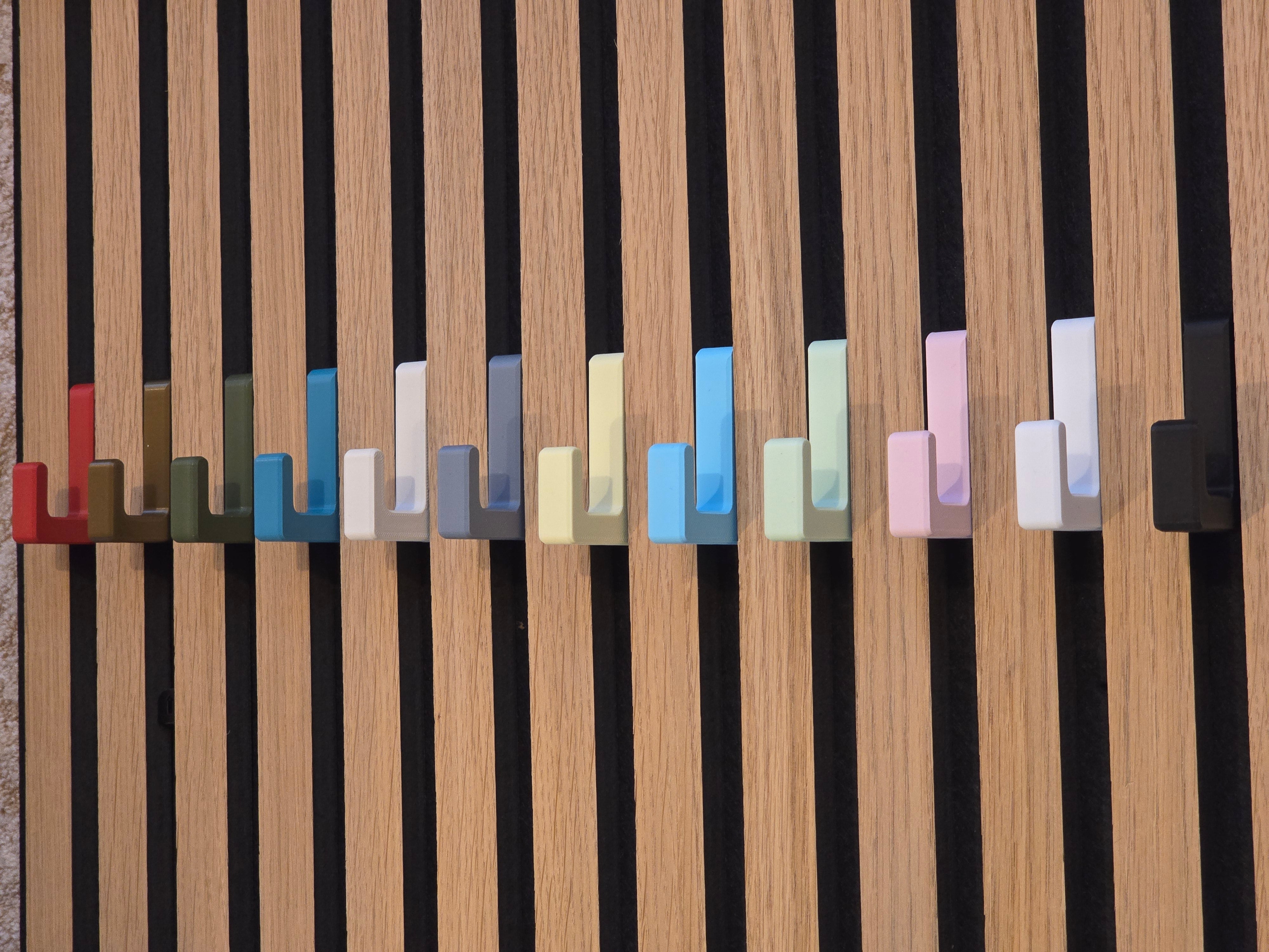 Single Hook Square for Acoustic Panels - Installation Type: Wall Clip (D)