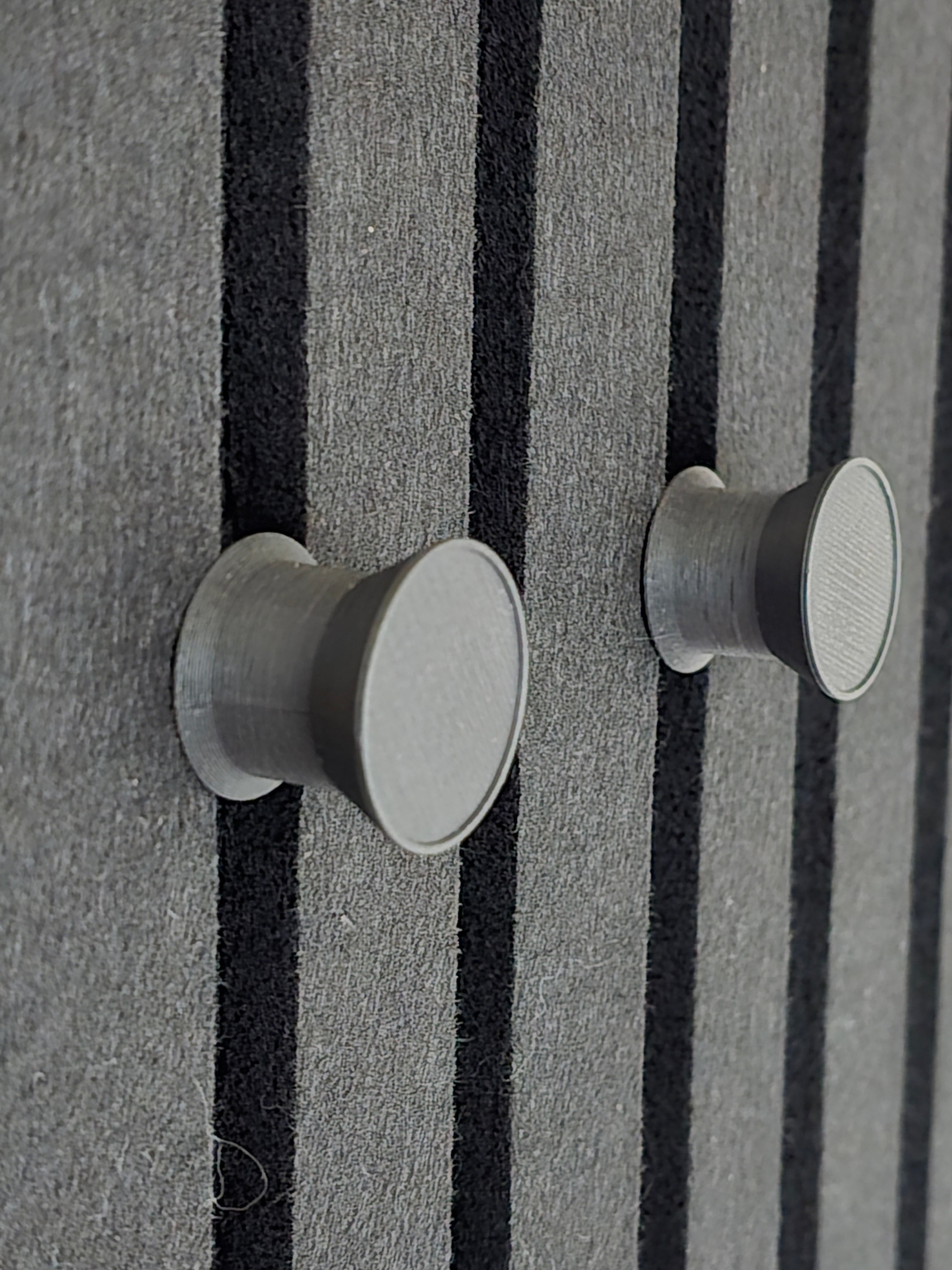 Knopfhaken für Akustikplatten - Montageart: Wandclip