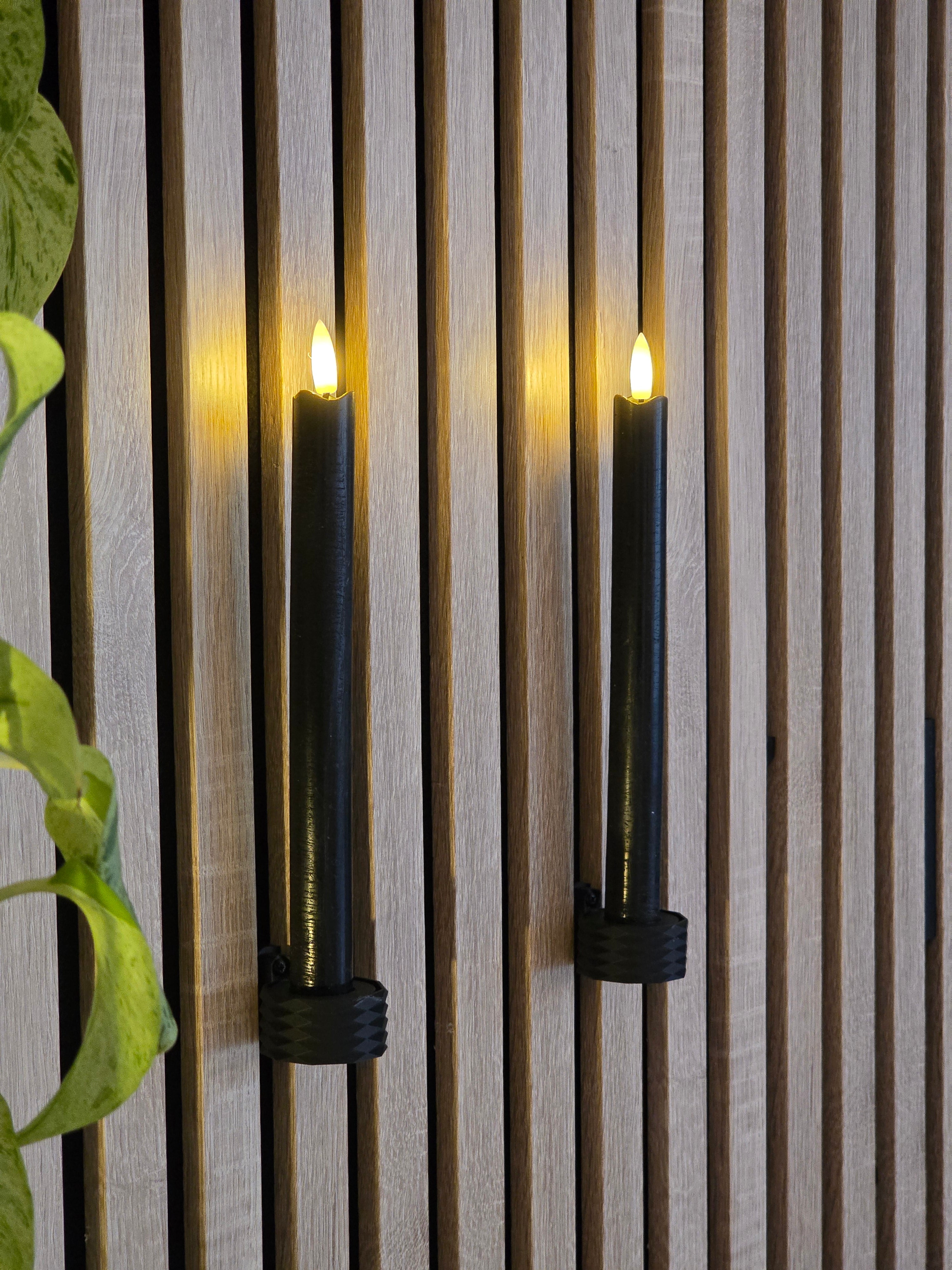 Theelichthouder/dinerkaarshouder voor akoestische panelen - Installatietype: wandklem