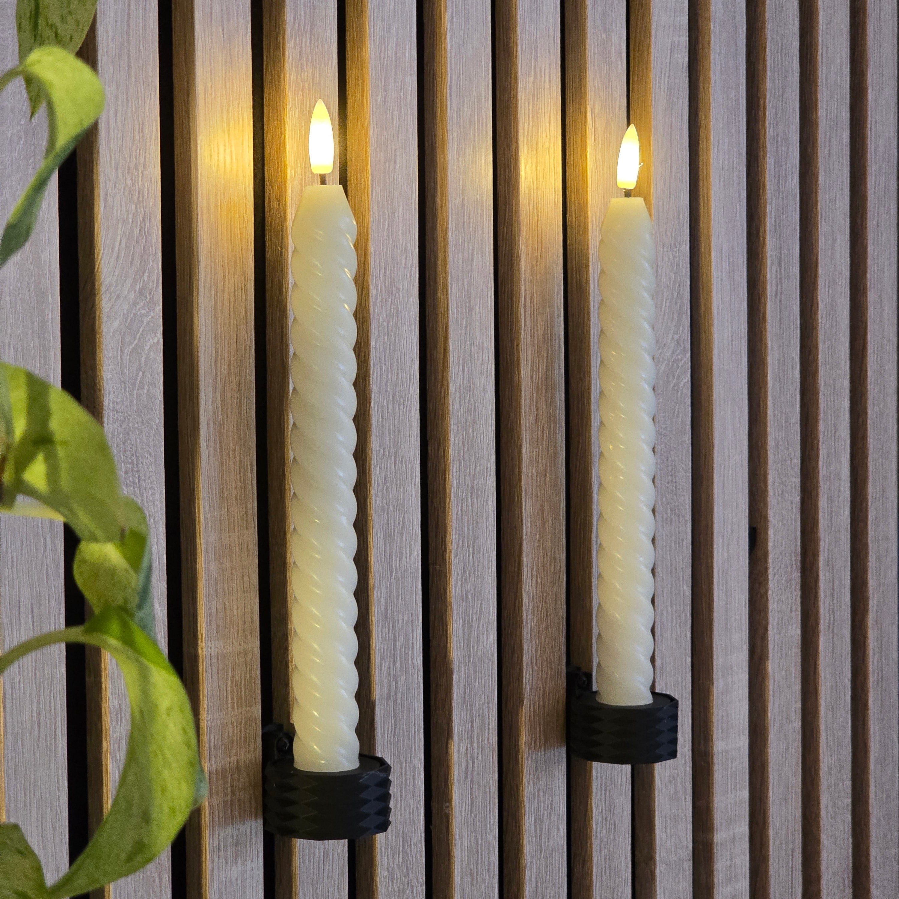 Theelichthouder/dinerkaarshouder voor akoestische panelen - Installatietype: wandklem