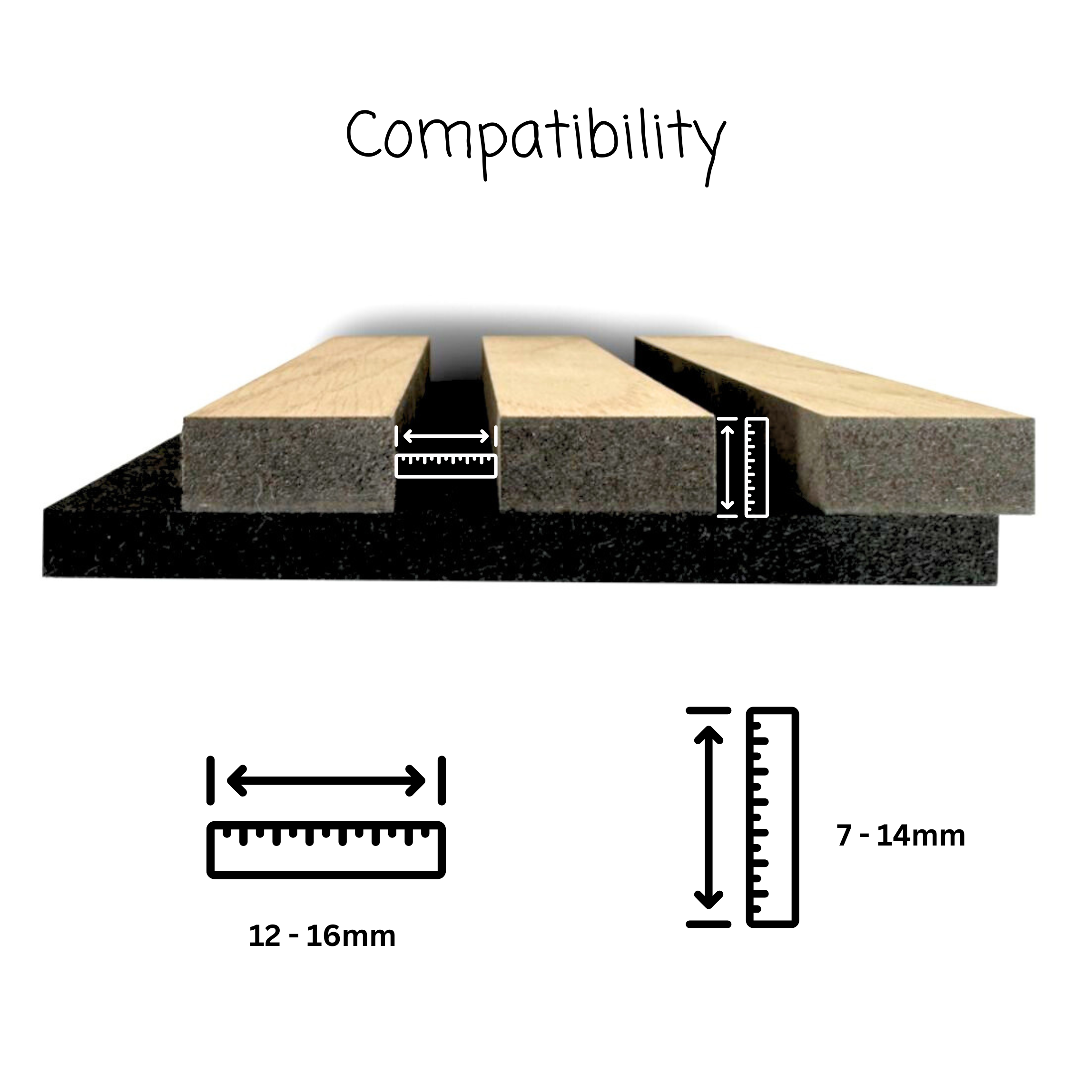 Acoustic Panel Brackets for IKEA UPPDATERA Organizer - Installation method: Wall Clip (D)