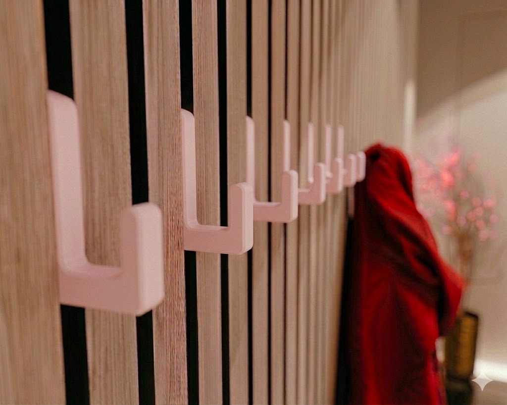 Single Hook Square for Acoustic Panels - Installation Type: Wall Clip