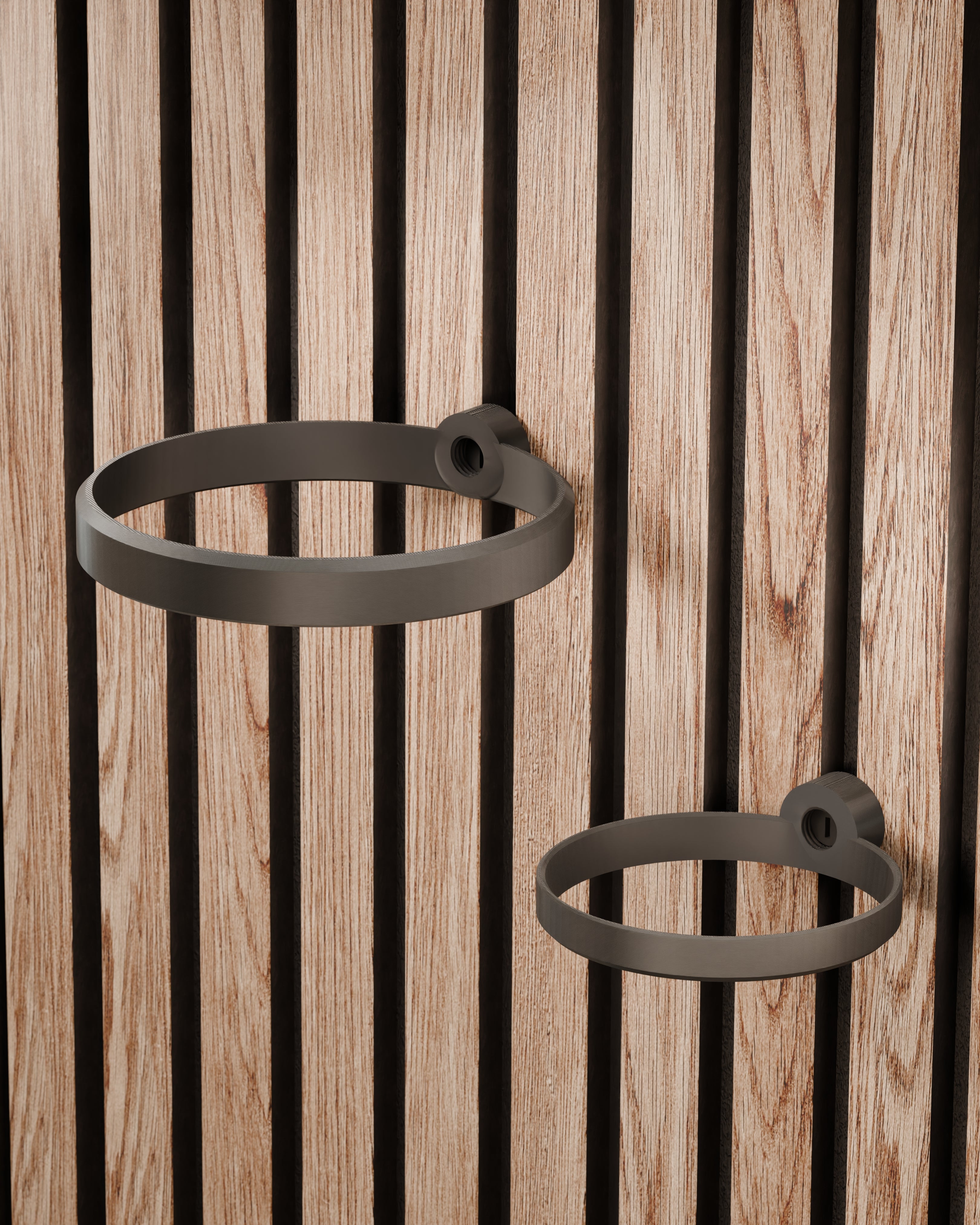 Plant Holder/Ring for Acoustic Panels - Installation Type: Wall Clip