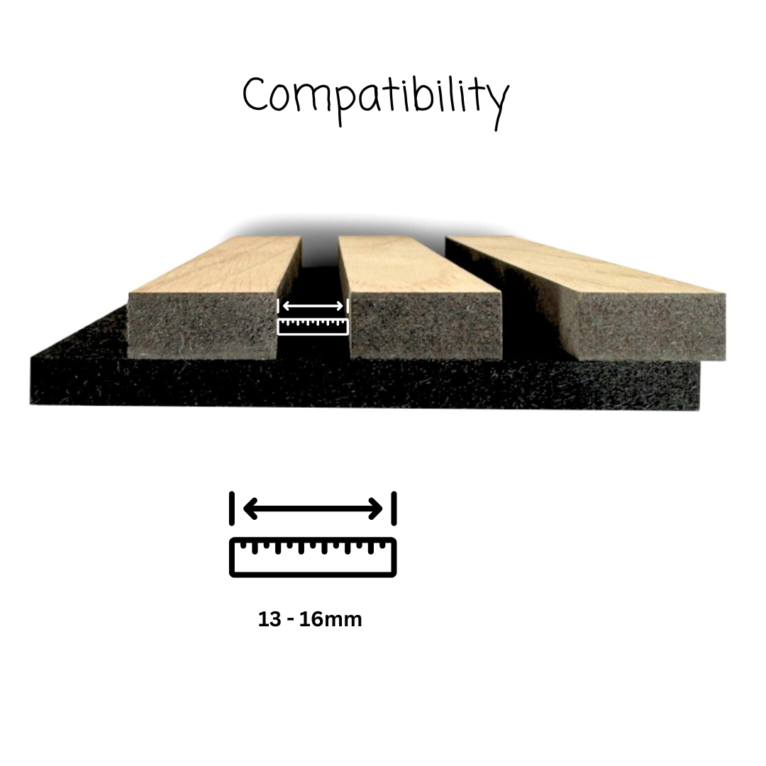 Single Hook Square for Acoustic Panels - Installation Type: Wall Clip (D)