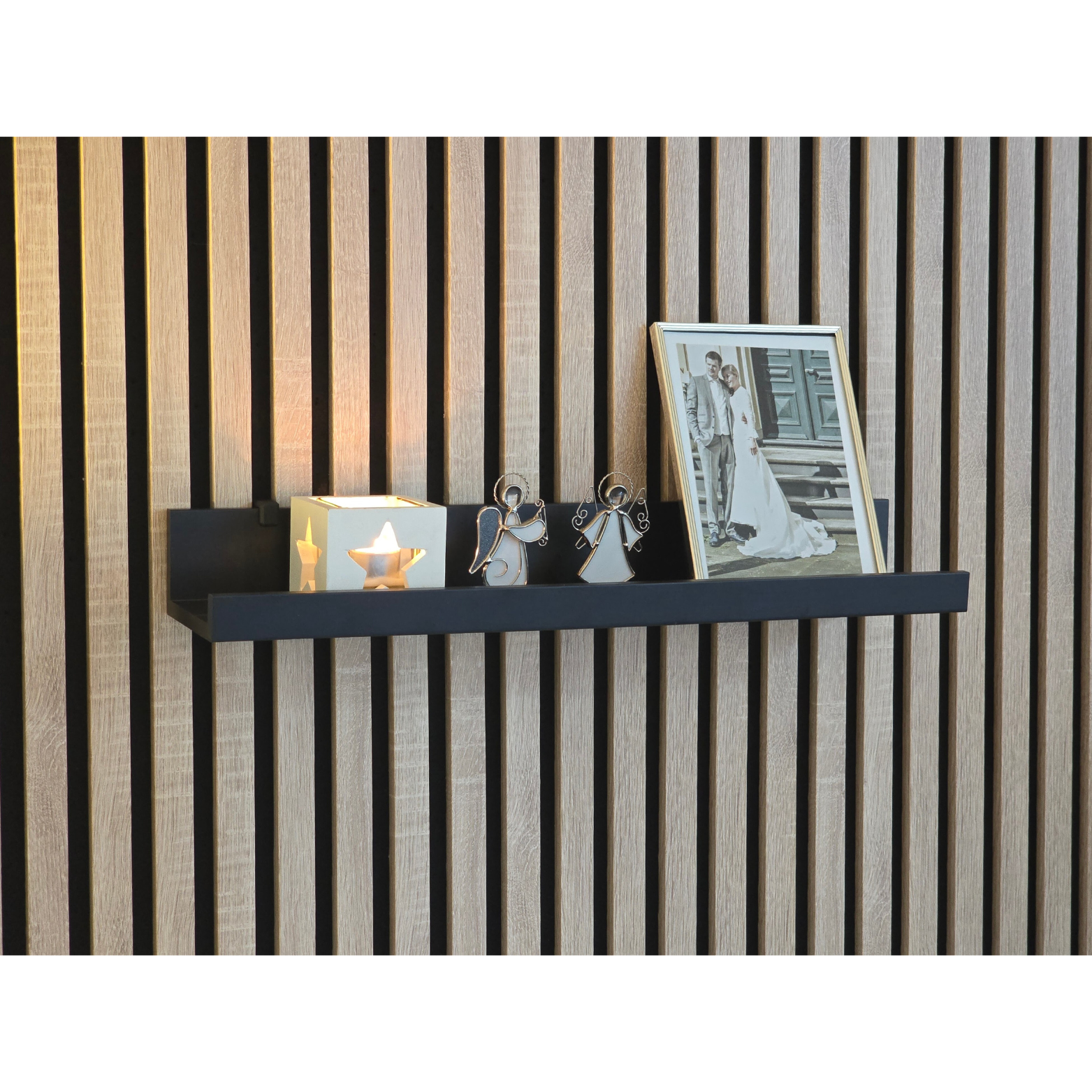 Plankbeugels voor IKEA MOSSLANDA Picture Ledge - Installatietype: Muurclip
