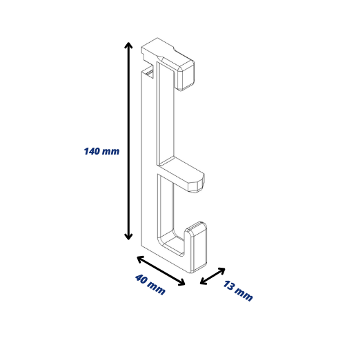 Akoestische paneelplankbeugels en kledinghaken voor IKEA MOSSLANDA Picture Ledge (niet inbegrepen) - Installatietype: Muurklem