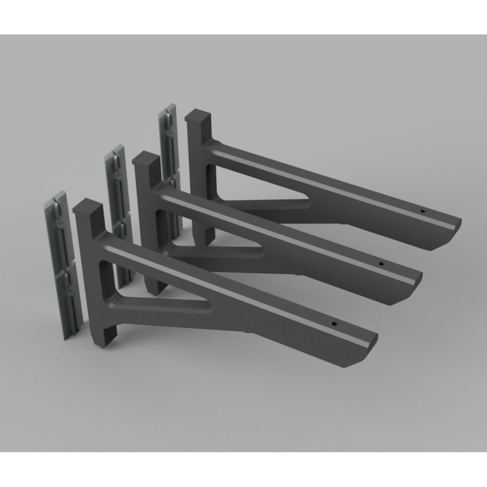 Plankbevestigingen voor akoestische panelen - Installatietype: Muurclip