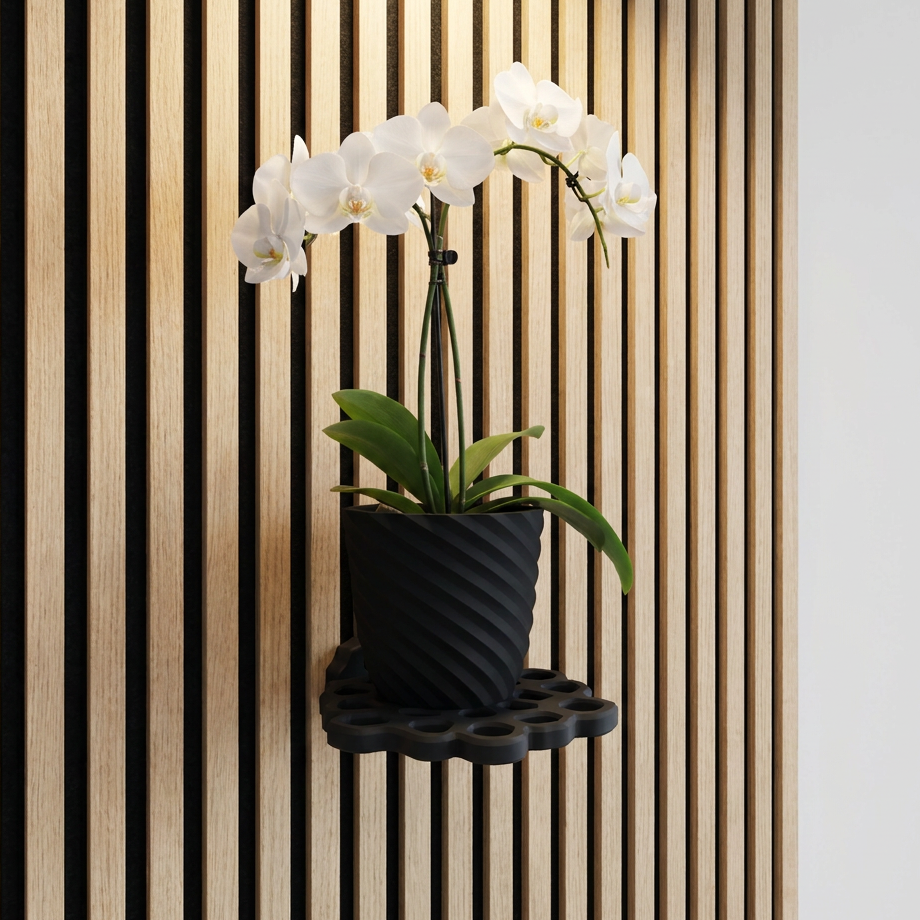 Designbladlade voor akoestische panelen - Installatietype: Wandklem