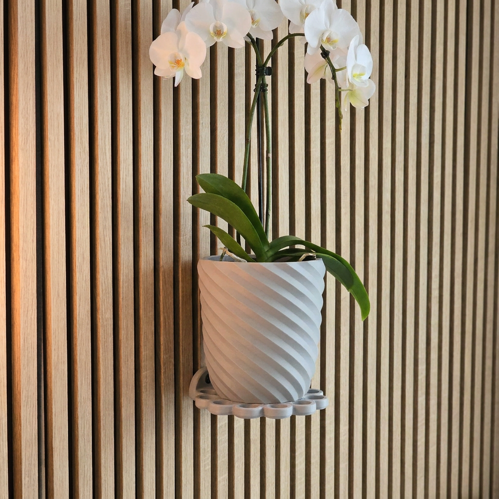 Designbladlade voor akoestische panelen - Installatietype: Wandklem