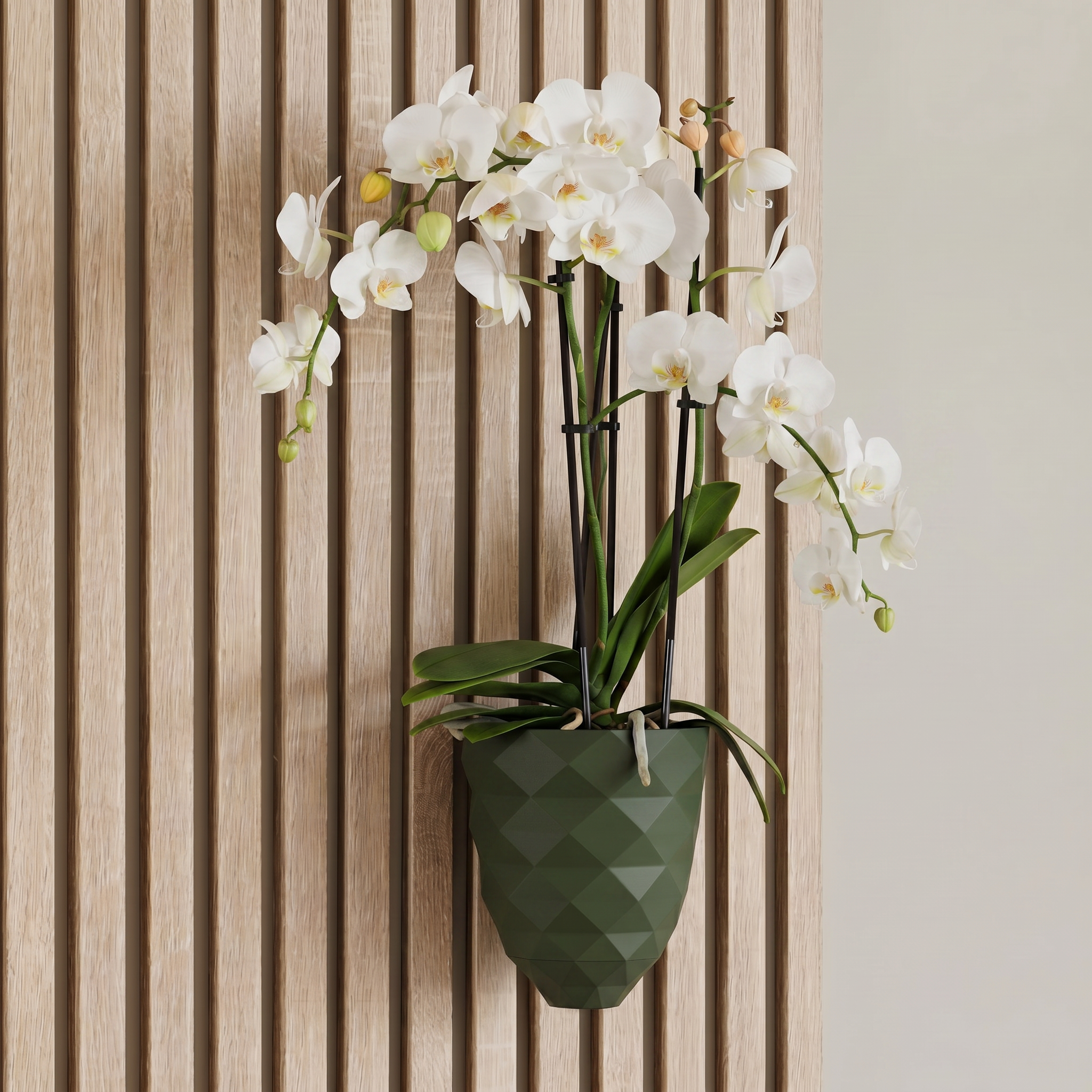 Direct mount plant vase - Installation: Wall Clip