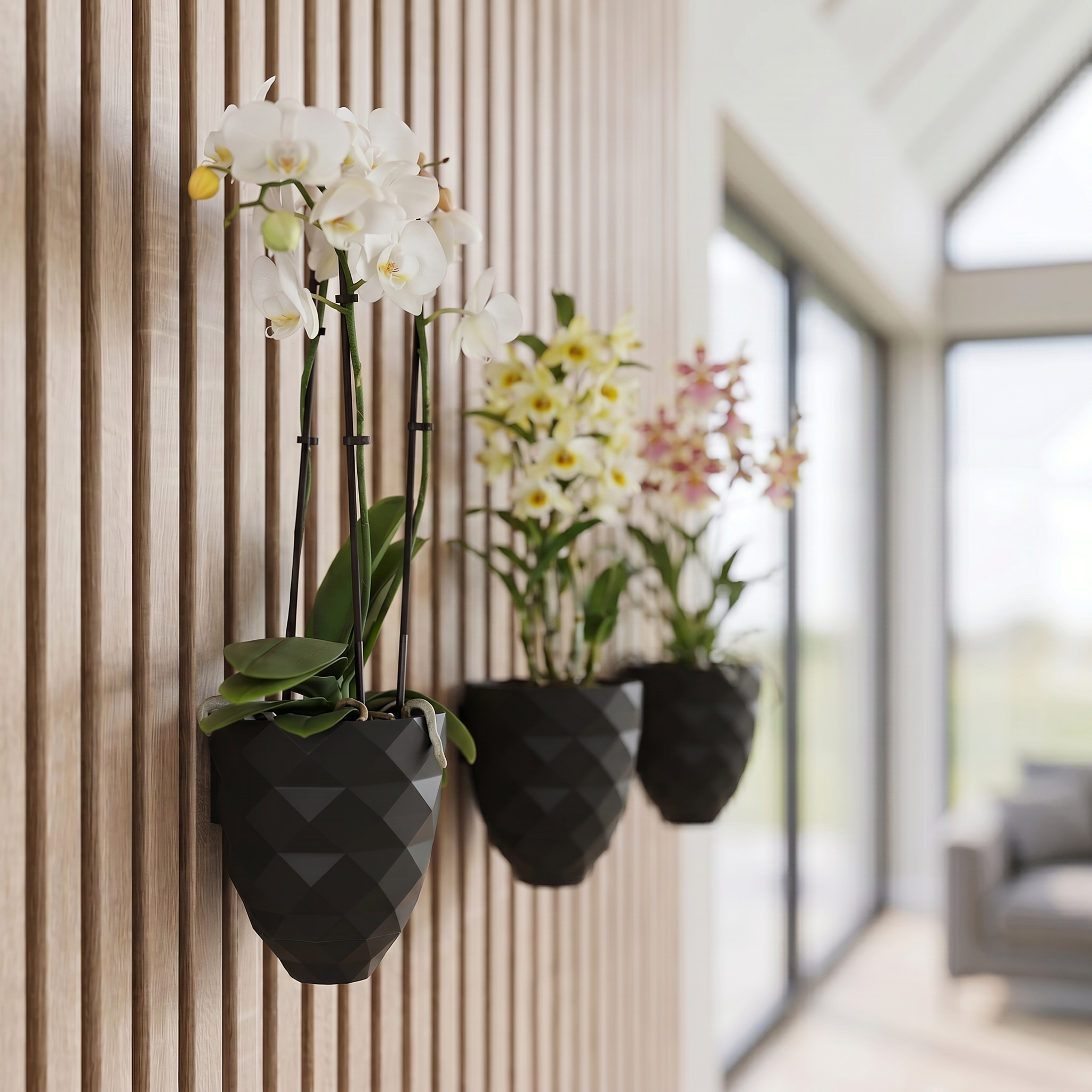 Direct mount plant vase - Installation: Wall Clip