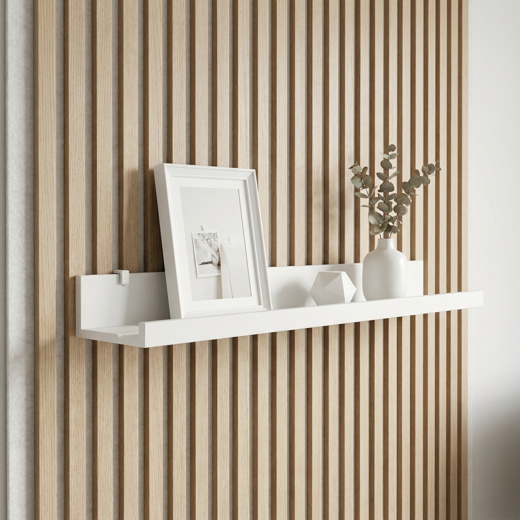 Plankdragers voor de IKEA MOSSLANDA Schilderijenplank - Installatietype: Muurclip