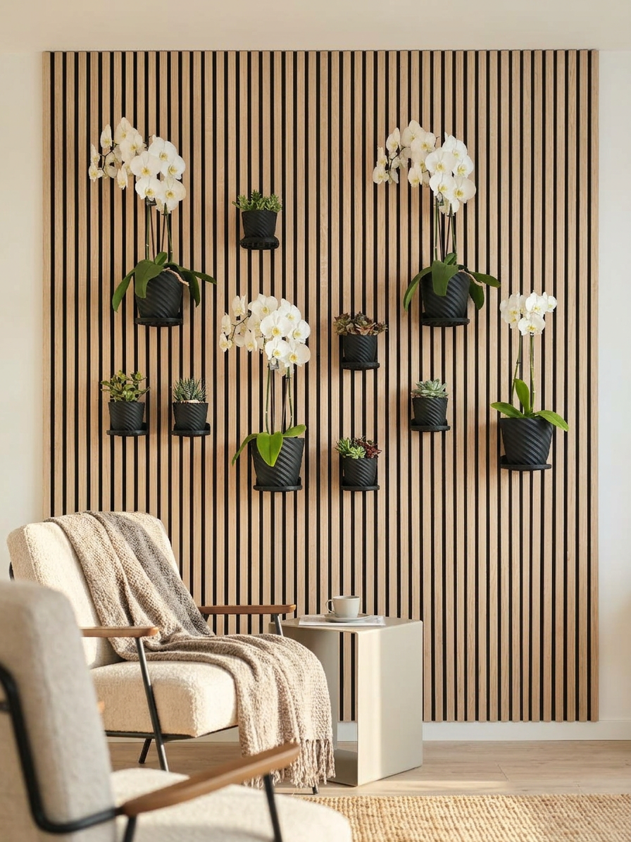 Round Tray/Shelf for Acoustic Panels - Installation type: Wall Clip