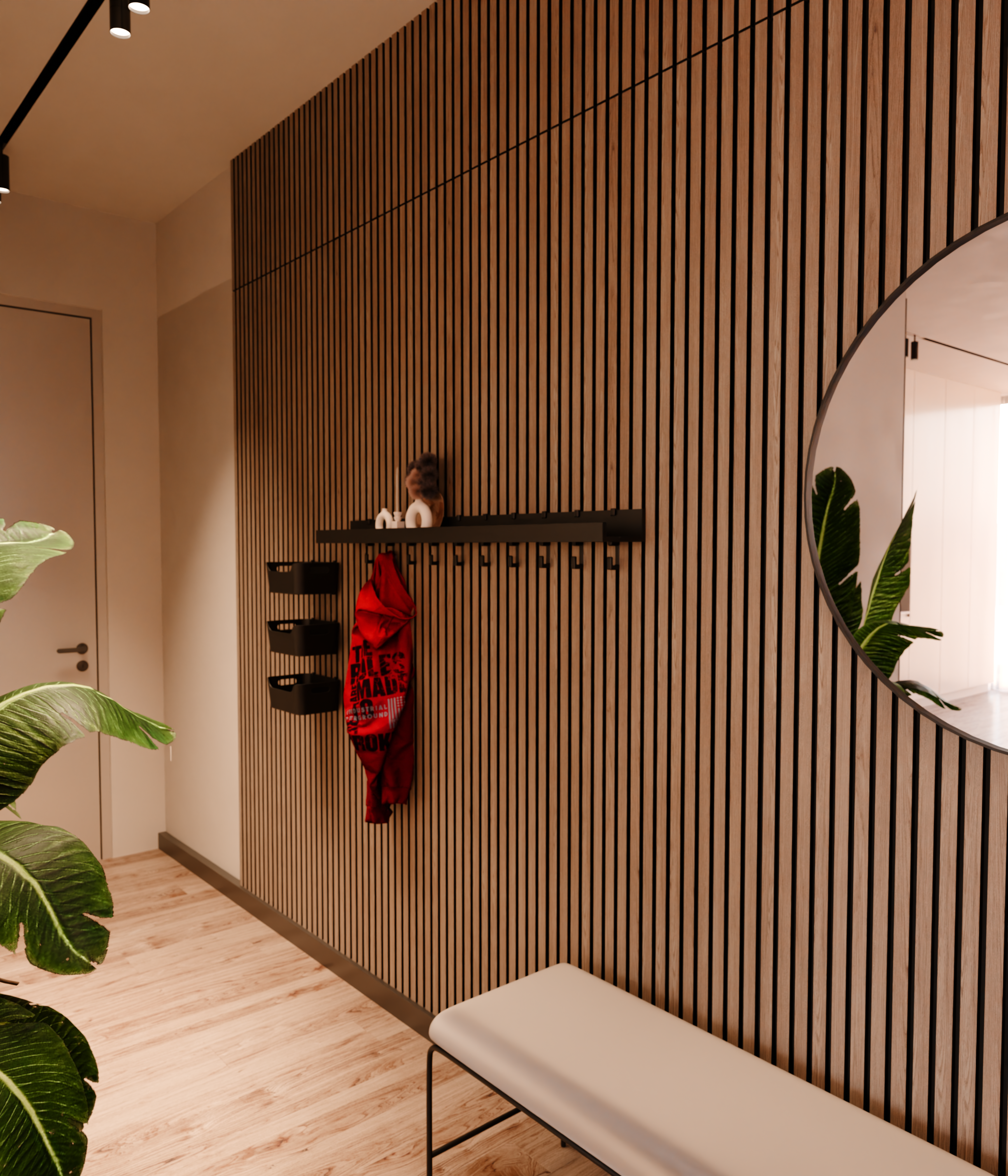 Akoestische paneelplankbeugels en kledinghaken voor IKEA MOSSLANDA Picture Ledge (niet inbegrepen) - Installatietype: Muurklem