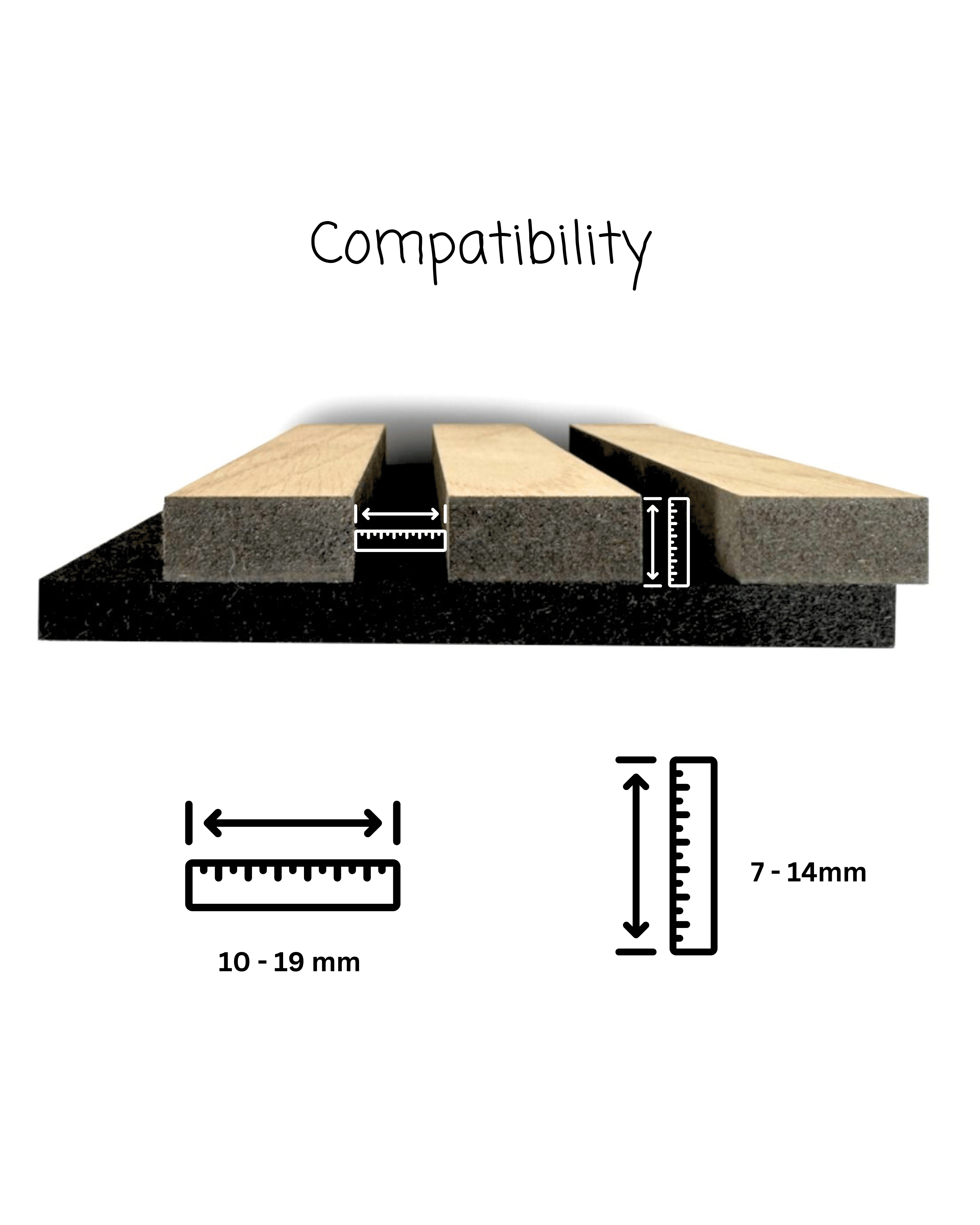 Plankbevestigingen voor akoestische panelen - Installatietype: Muurclip