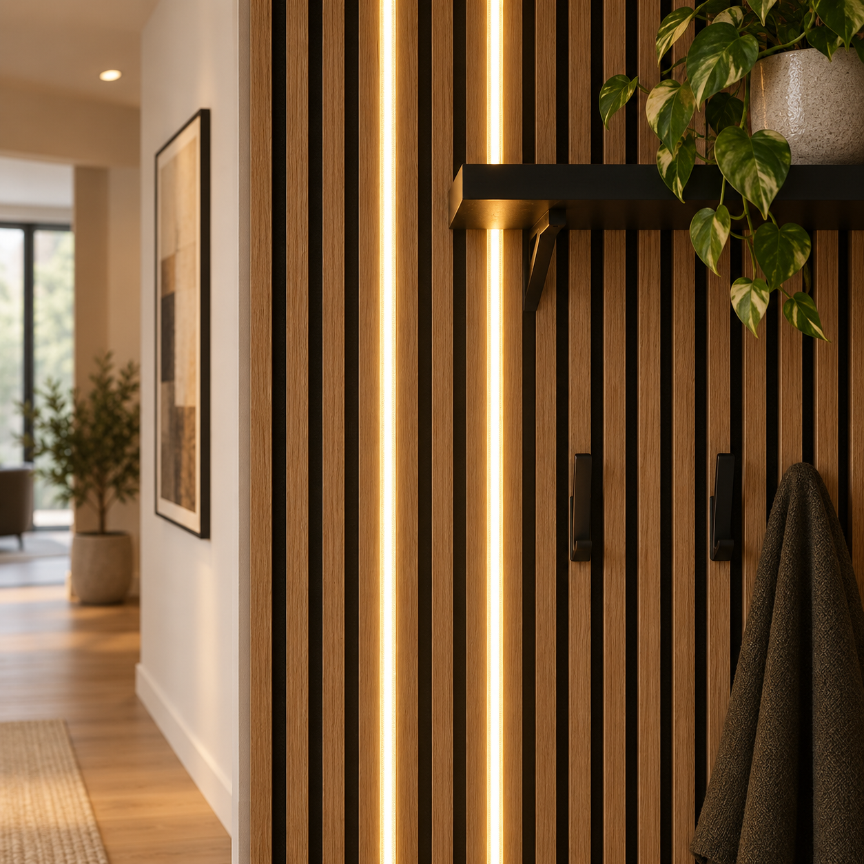 LED-Streifen + Diffusorabdeckungen für Akustikpaneele
