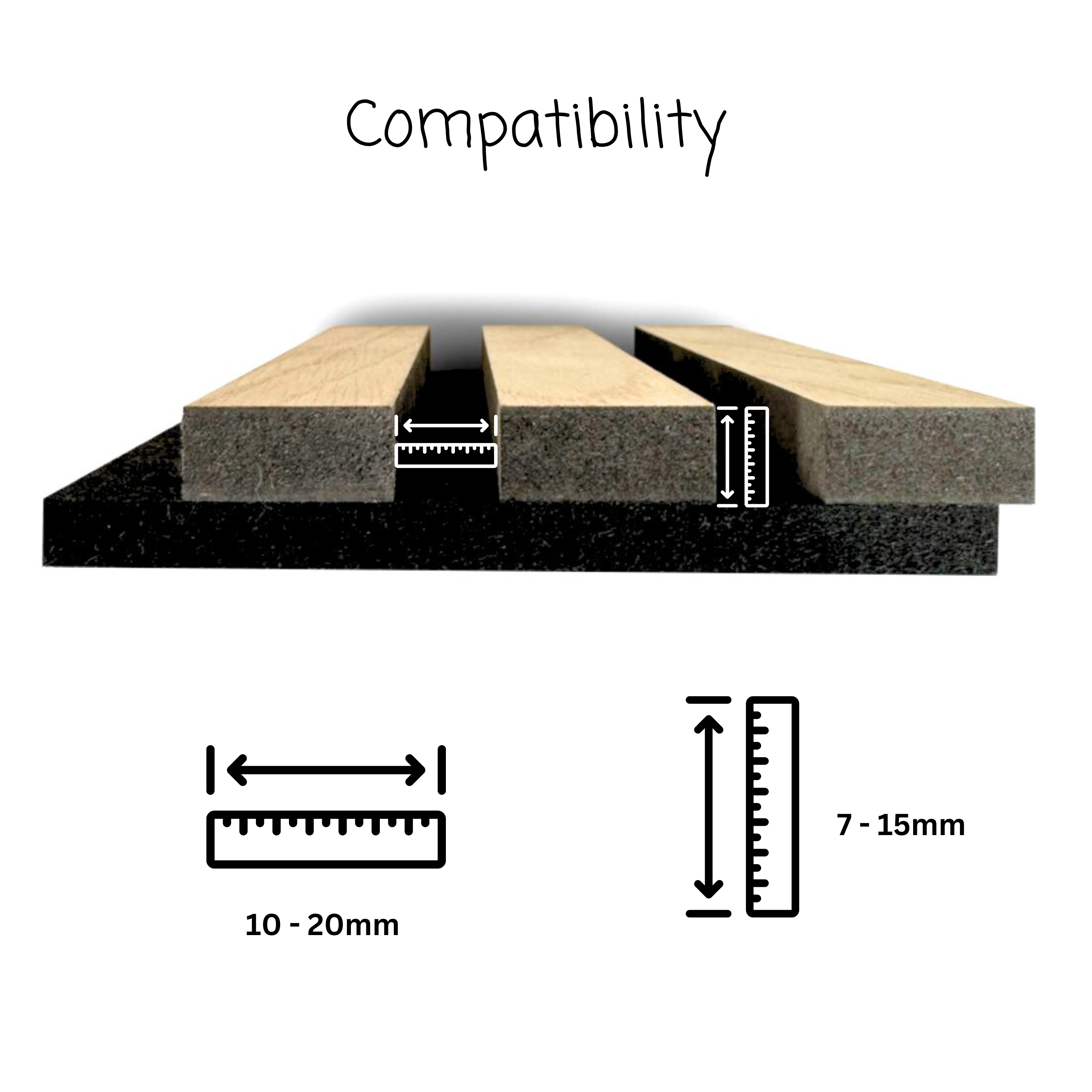 NEW! Design shelf for acoustic panels - Installation type: Wall Clip