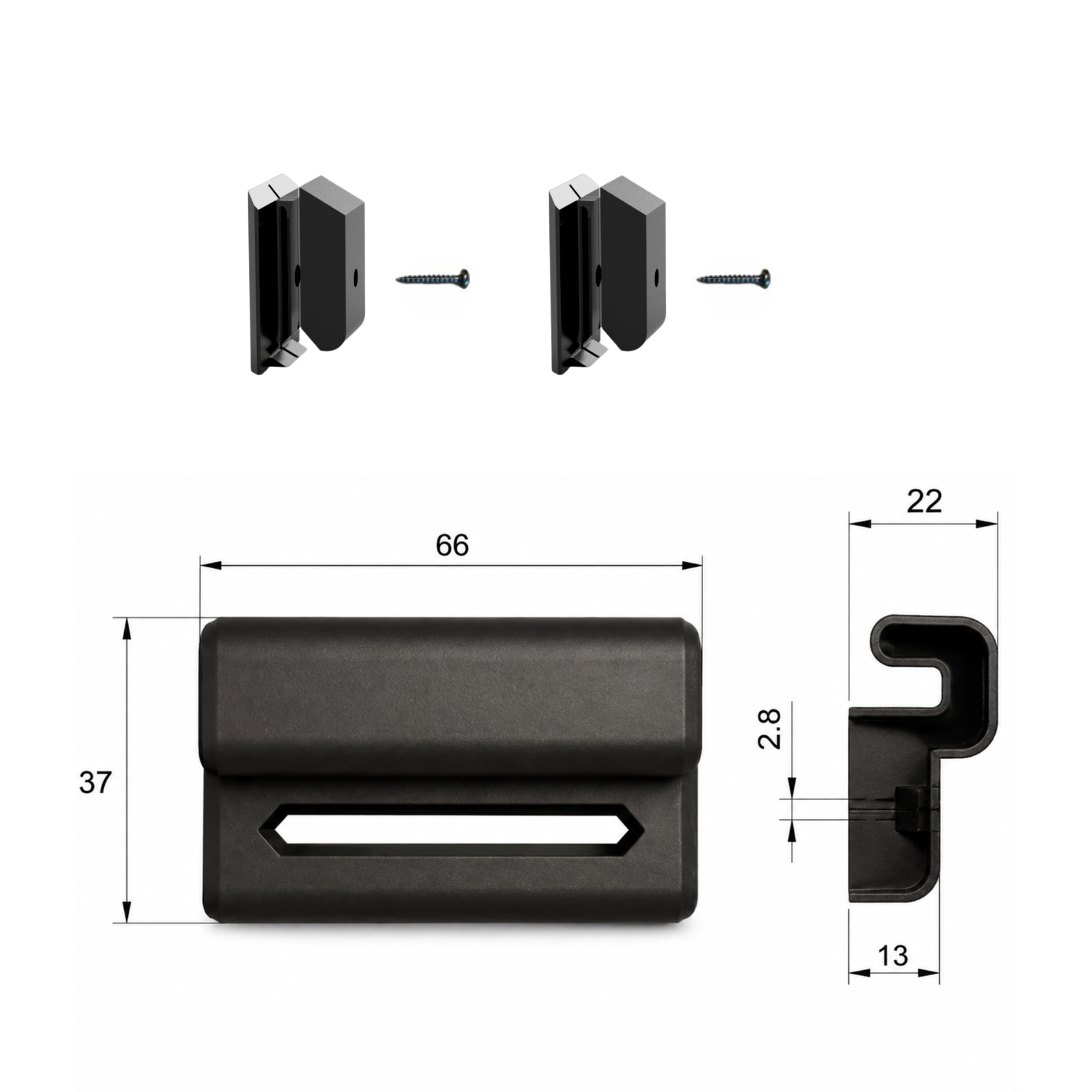 Akustikpaneelhalterung für IKEA SKOSTALL Schuhregal – Montageart: Wandclip