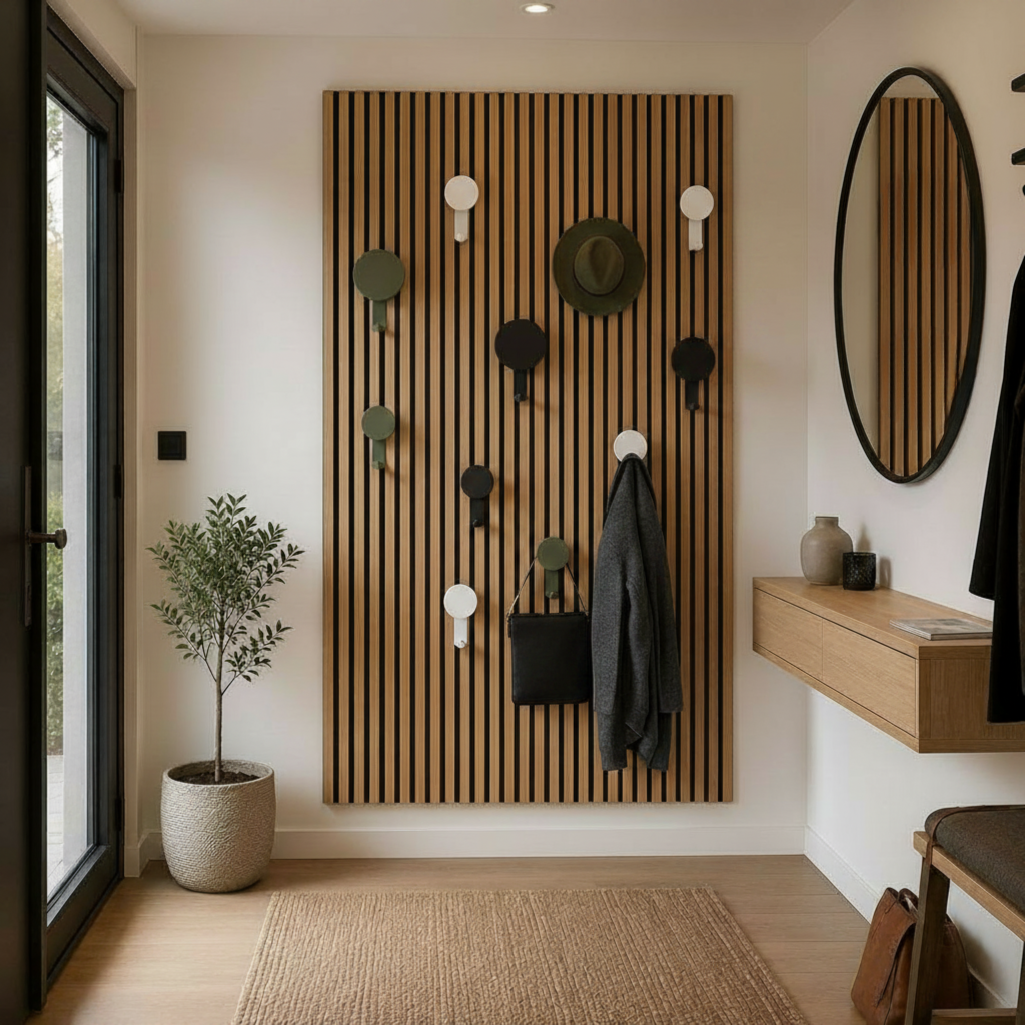 Ronde hanger/haak voor akoestische panelen - Installatietype: Muurclip