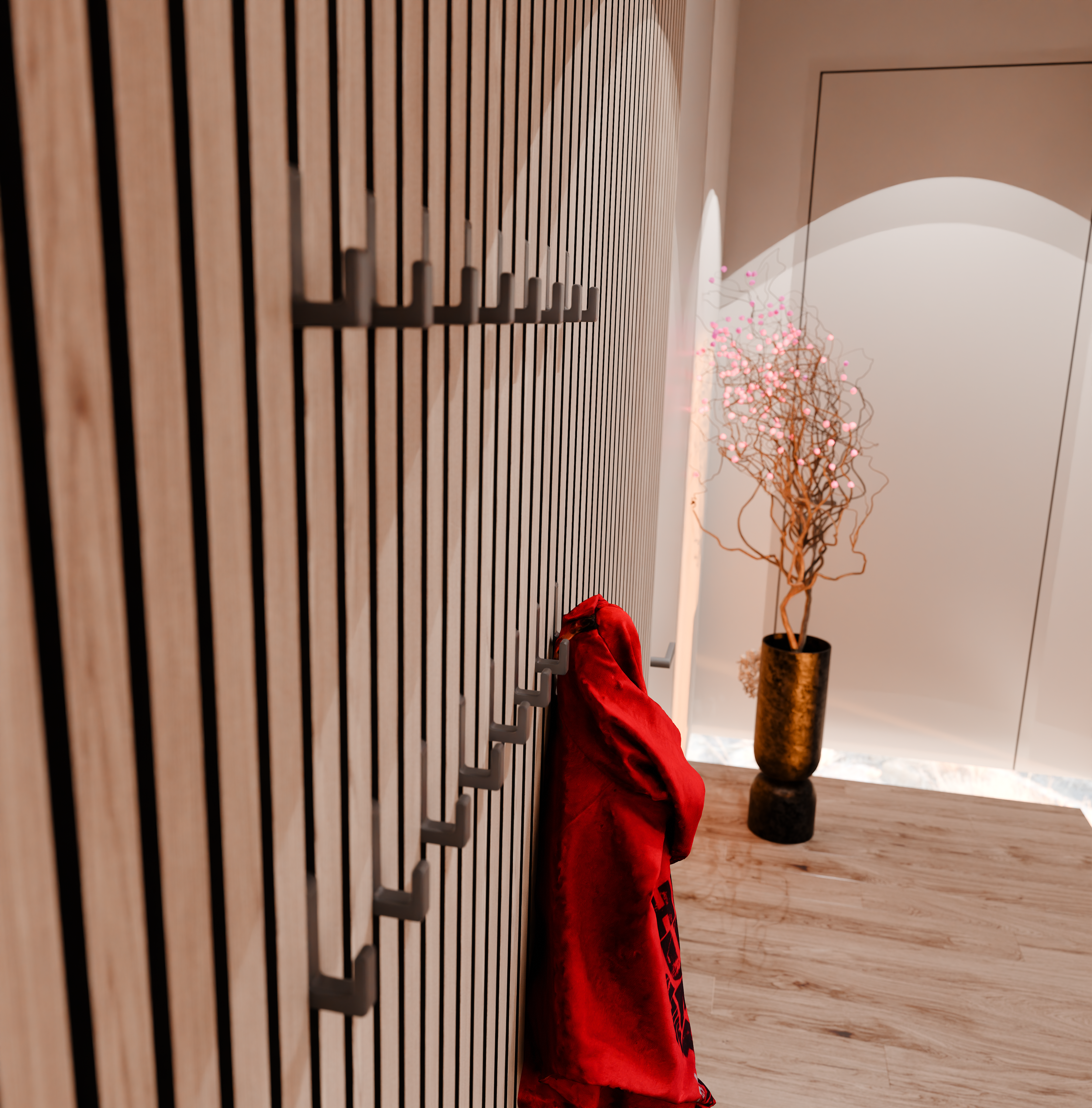 Quadratischer Einzelhaken für Akustikpaneele - Montageart: Wandclip