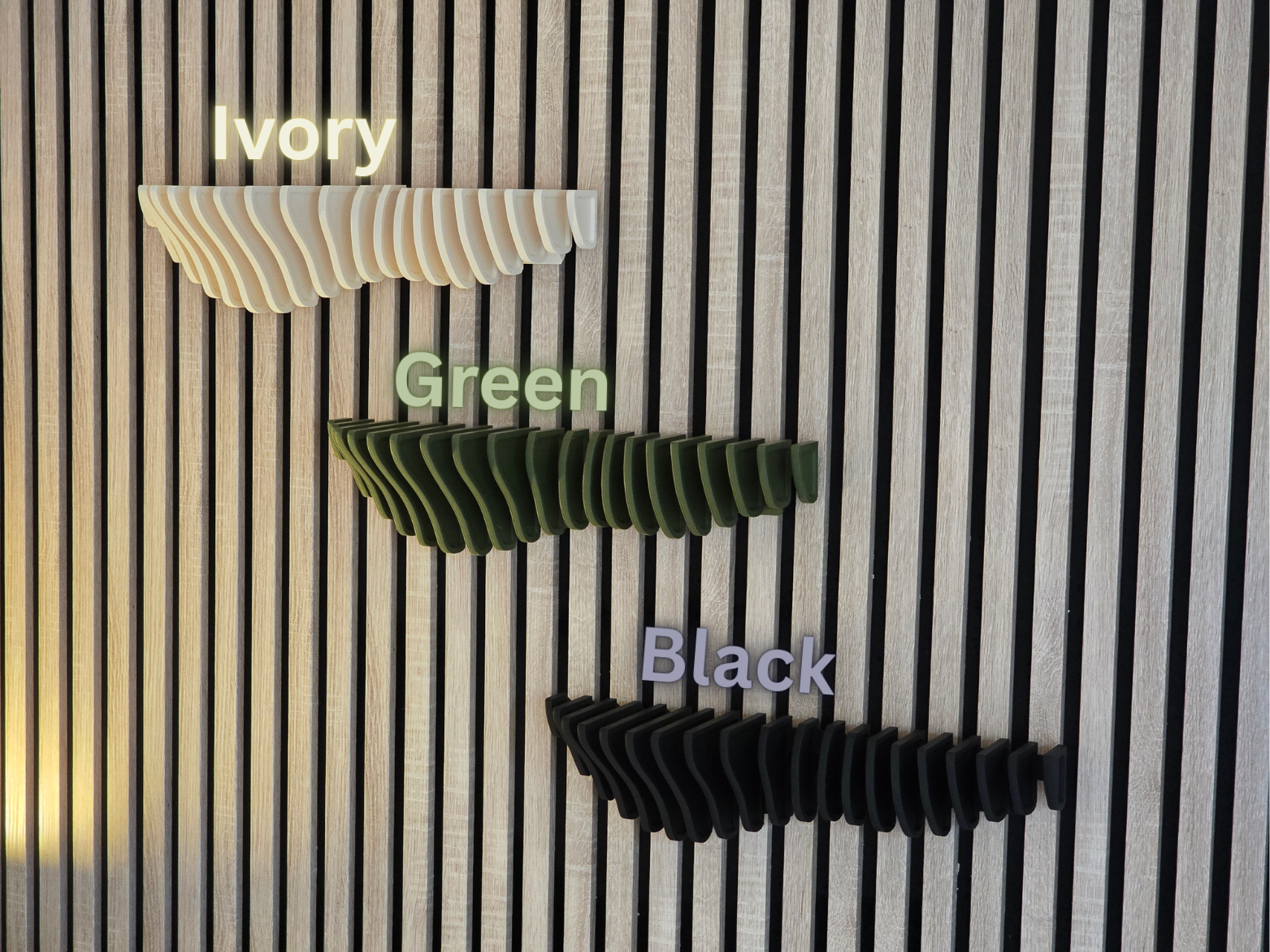 NEW! Design shelf for acoustic panels - Installation type: Wall Clip