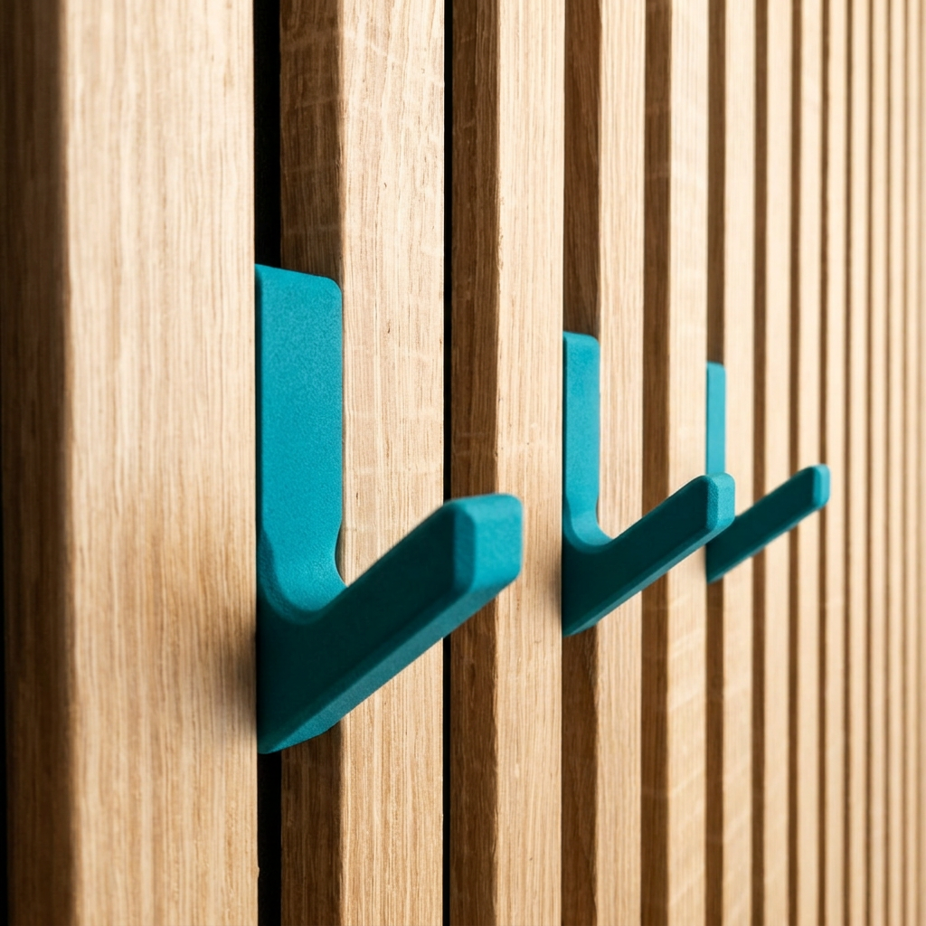 Enkele haak voor akoestische panelen - Installatietype: Muurclip