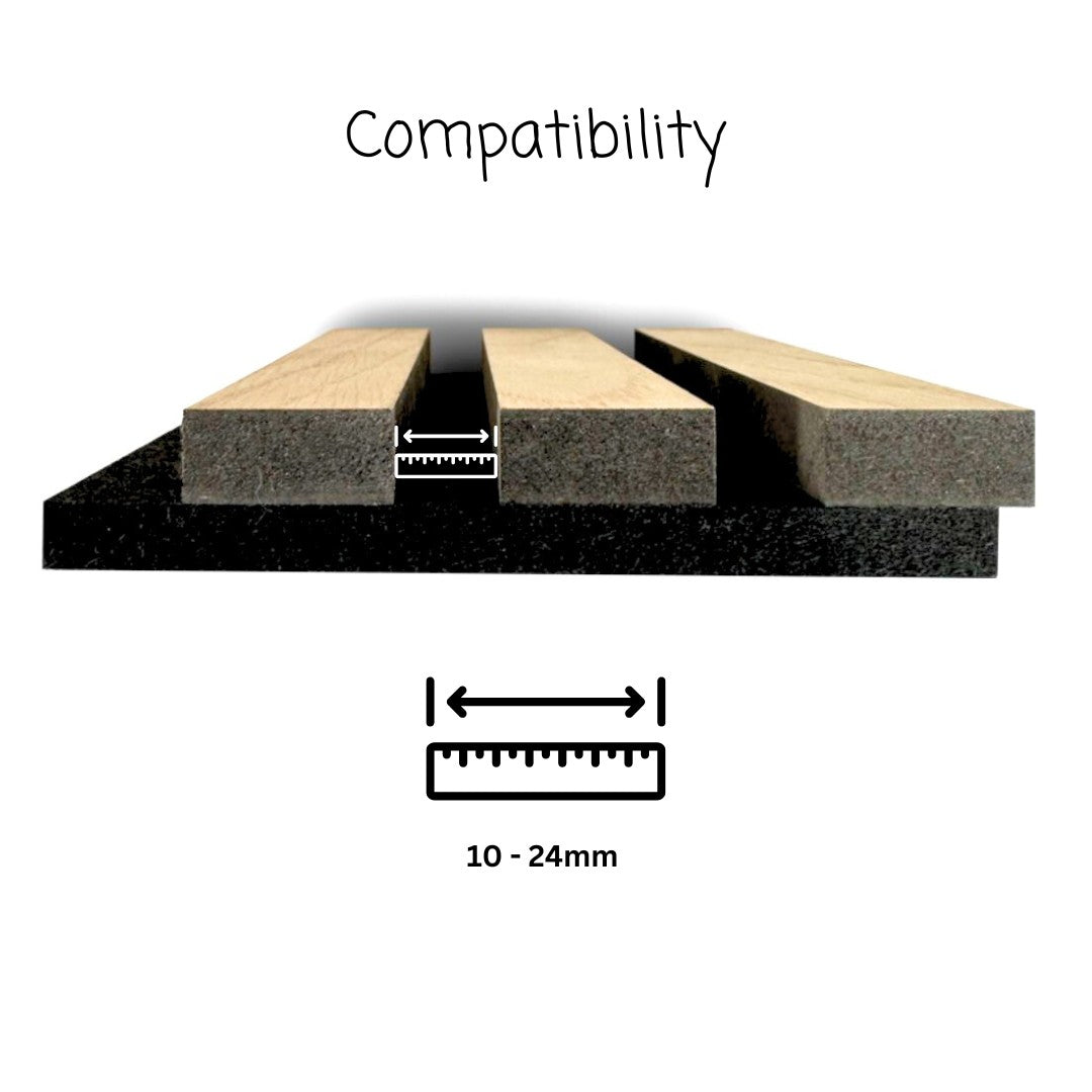 Kabelkanalabdeckungen für Akustikplatten (Steckmontage)