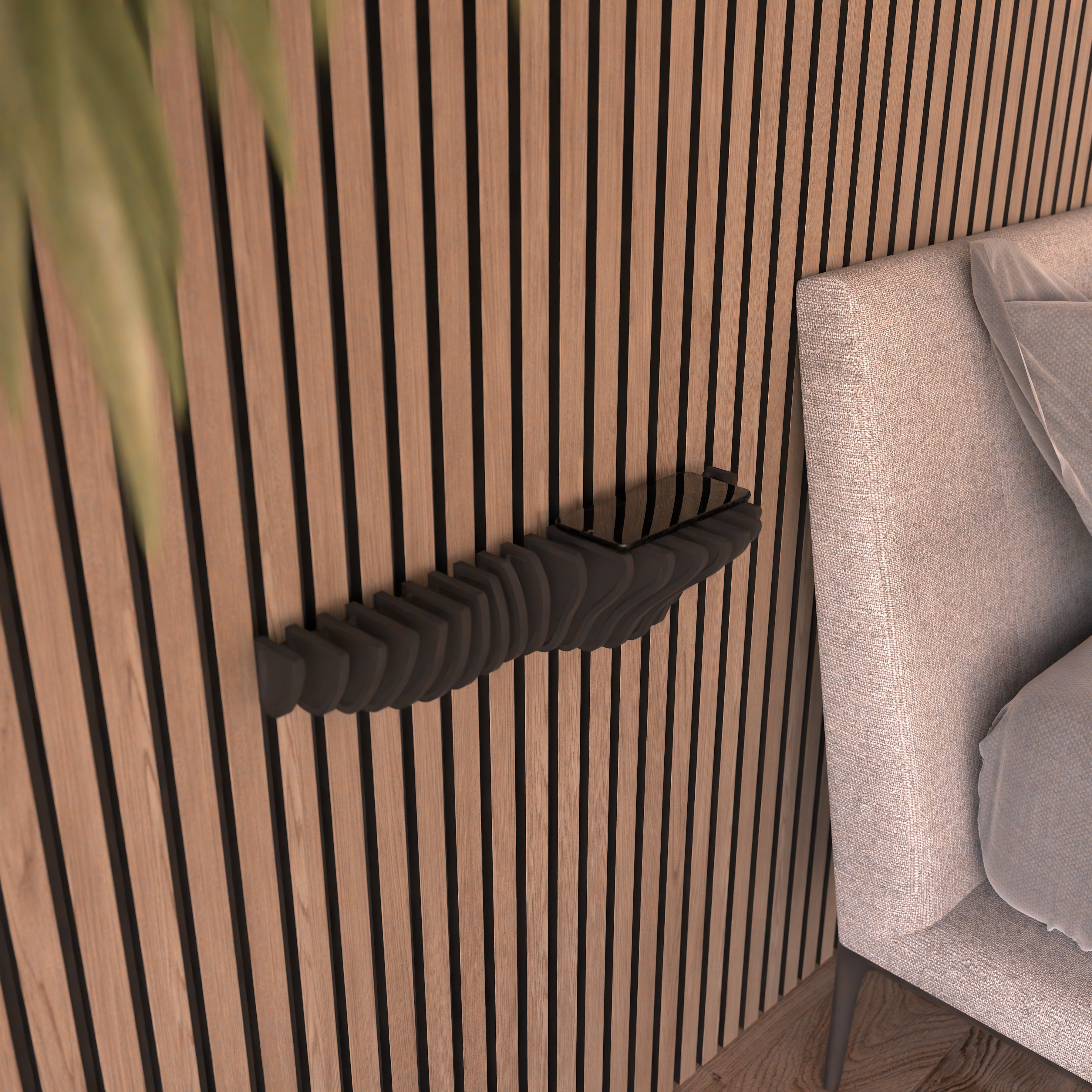 NEW! Design shelf for acoustic panels - Installation type: Wall Clip
