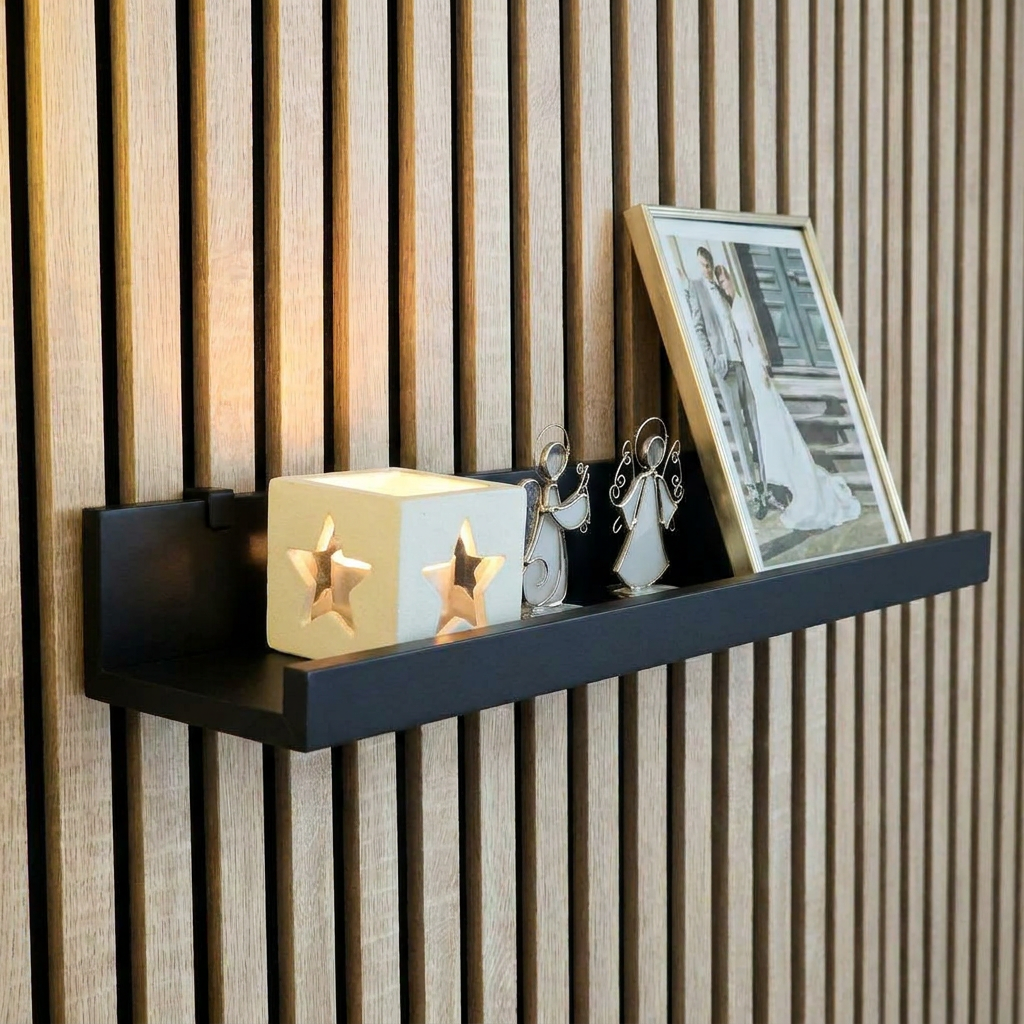 Plankdragers voor de IKEA MOSSLANDA Schilderijenplank - Installatietype: Muurclip