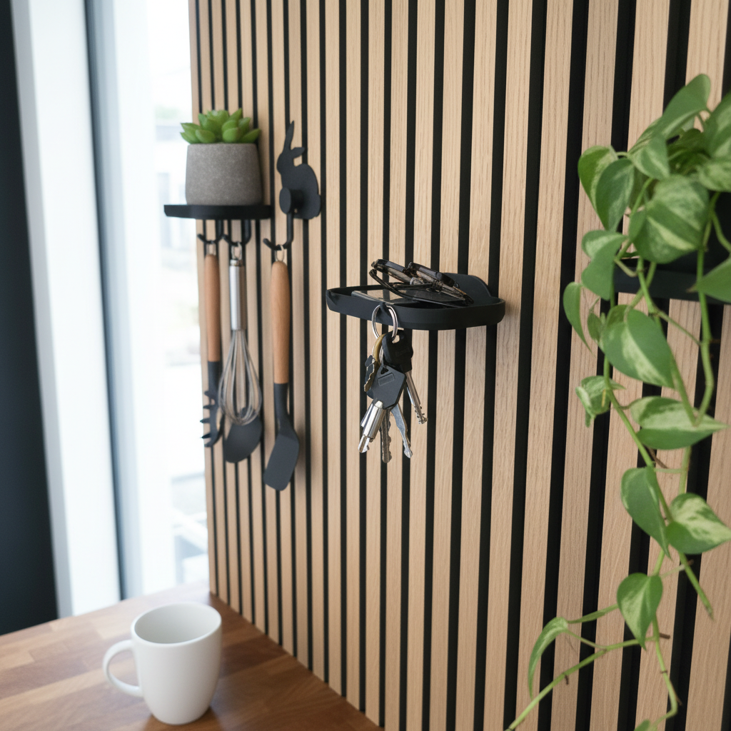 Sleutelbak voor akoestische panelen - Installatietype: Muurclip